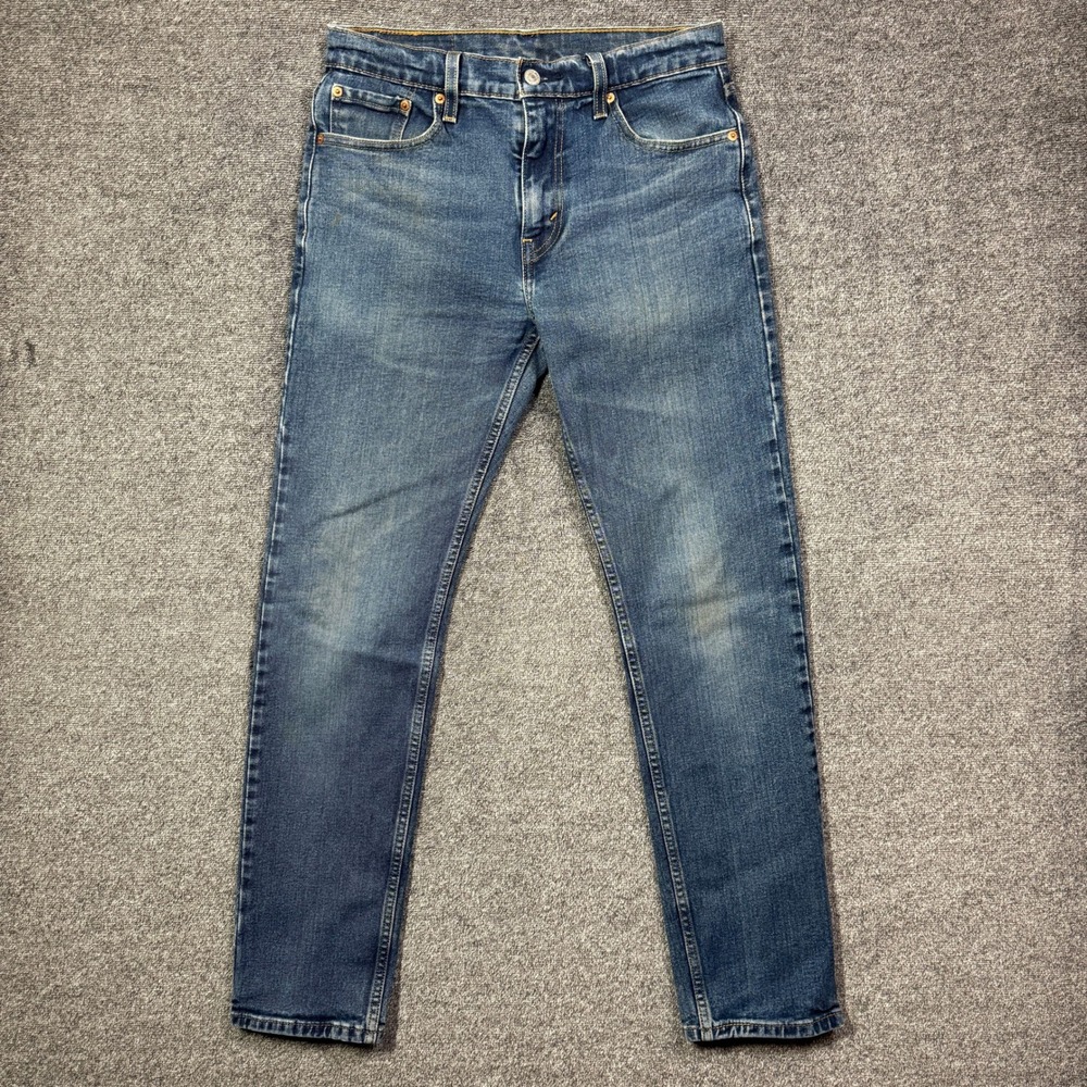 Levi's 502 Jeans Mens 30x32 Taper Fit Medium Wash Blue Denim